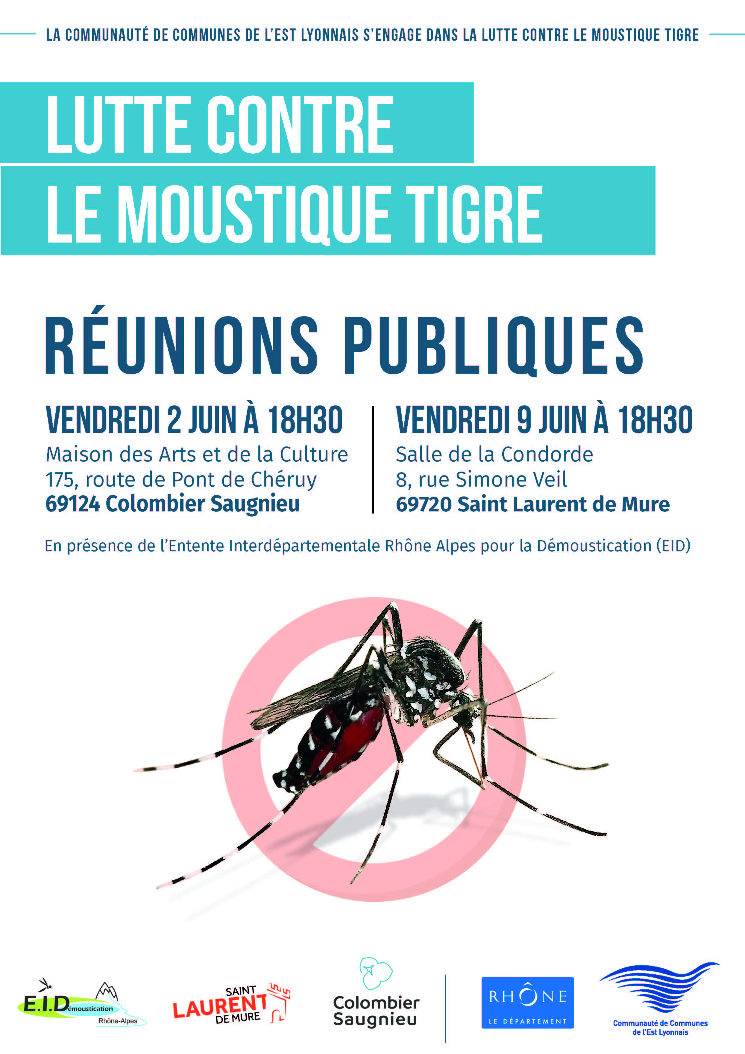 Moustiques tigre : réunions publiques