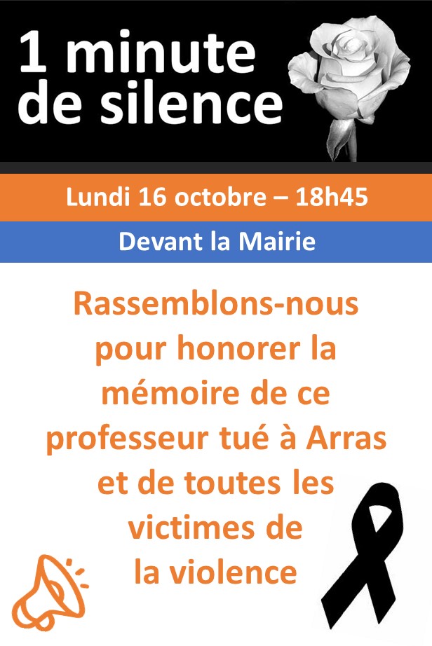 Arras : 1 minute de silence
