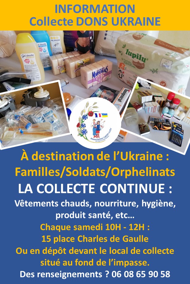 Collecte dons Ukraine