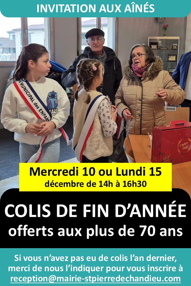 Colis de fin d'année pour les plus de 70 ans