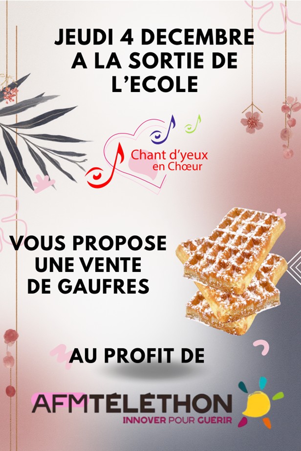 Vente de gaufres pour le Téléthon