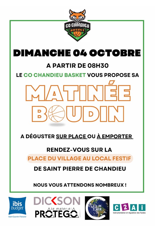 Matinée Boudin : CO Chandieu Basket