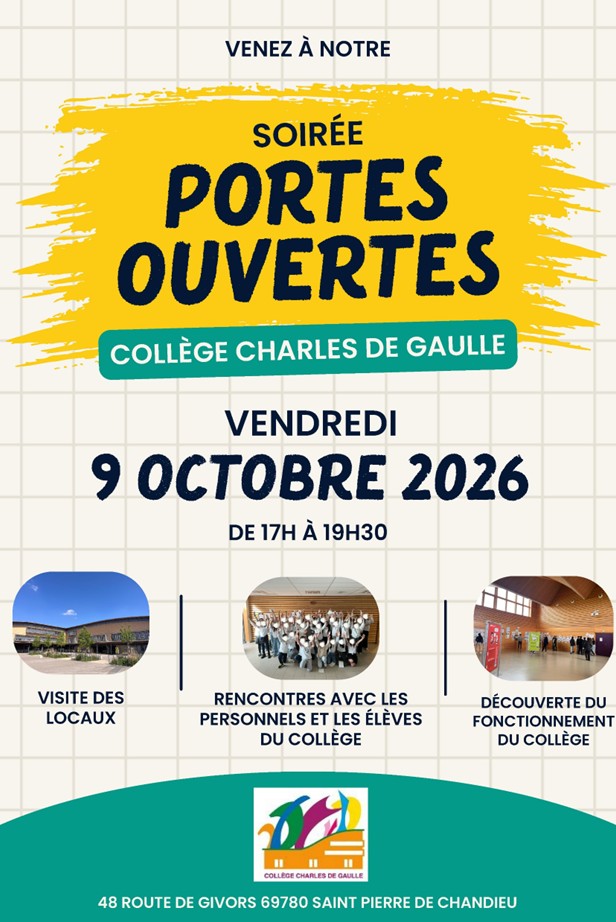 Soirée Portes Ouvertes Collège Charles de Gaulle