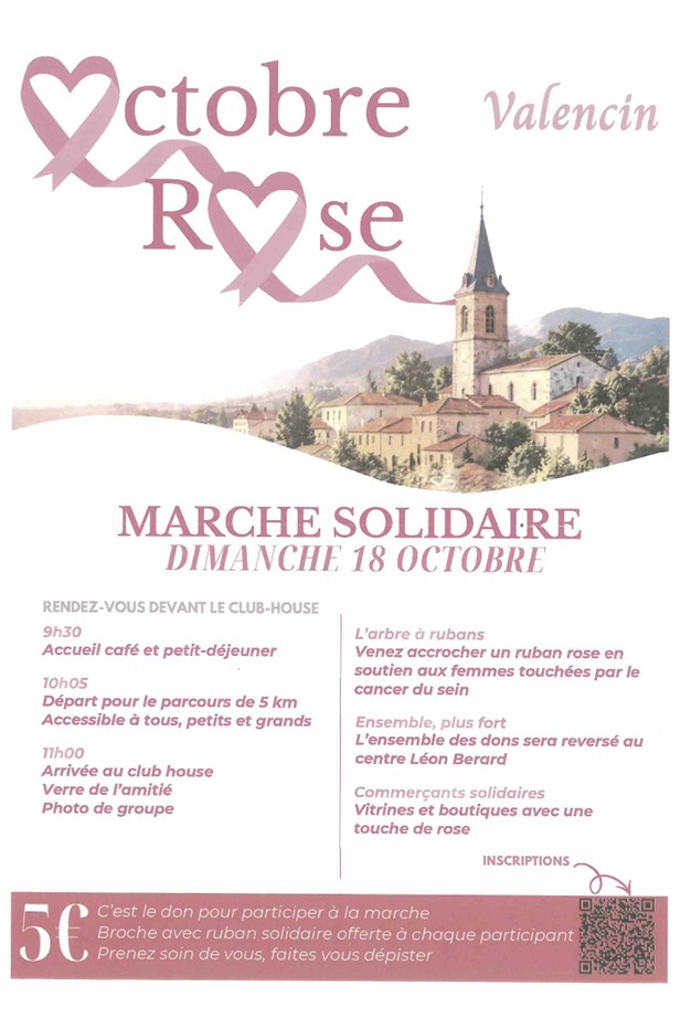 Parcours Octobre Rose - Valencin/St Pierre
