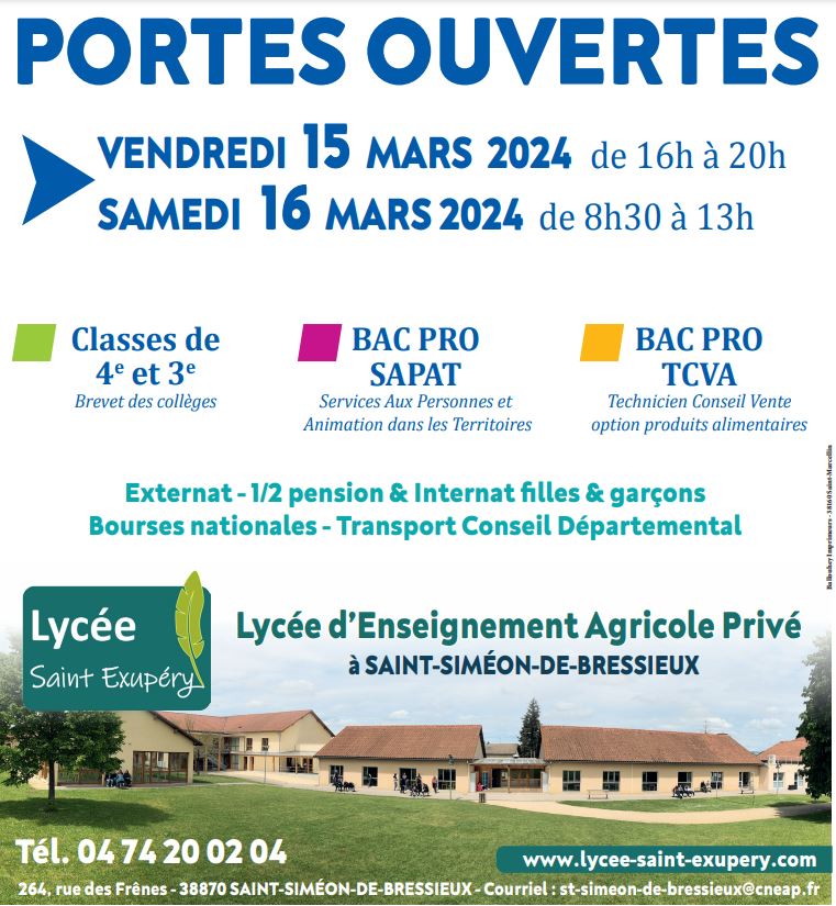 Portes ouvertes Lycée St Exupéry