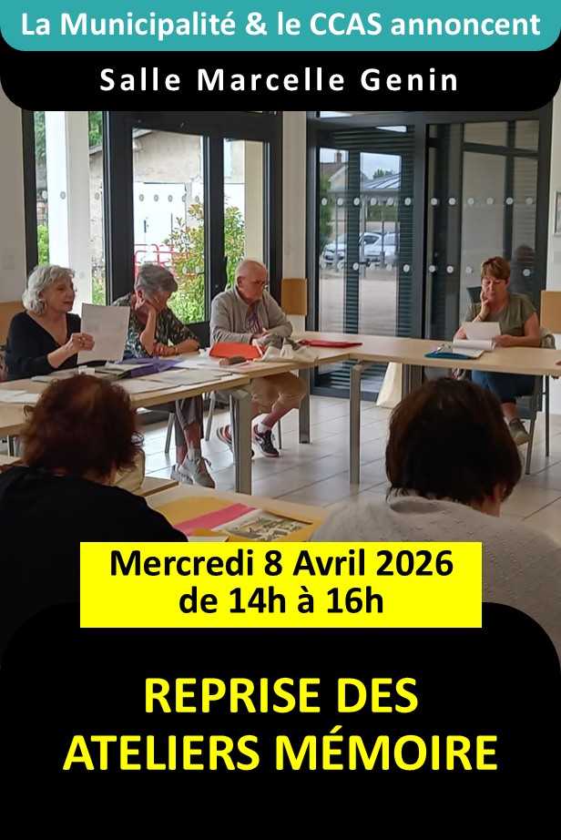 Reprise atelier mémoire