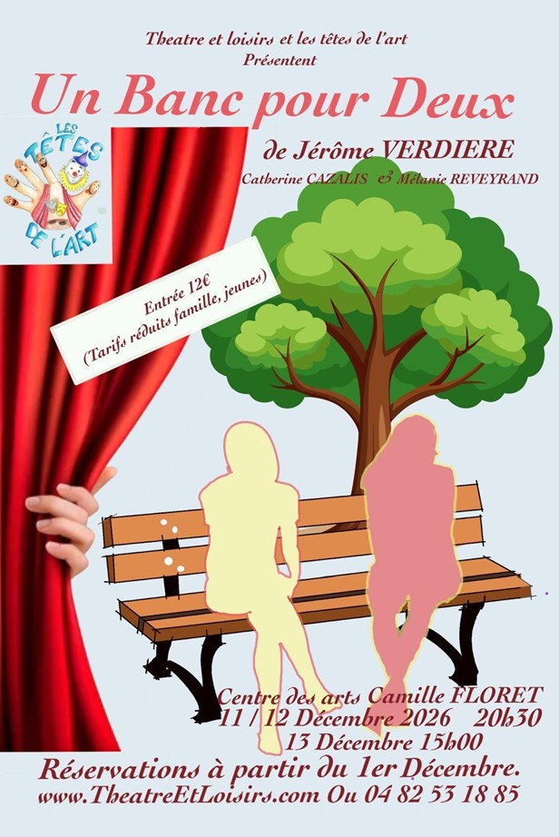 Pièce de théâtre : Un banc pour deux
