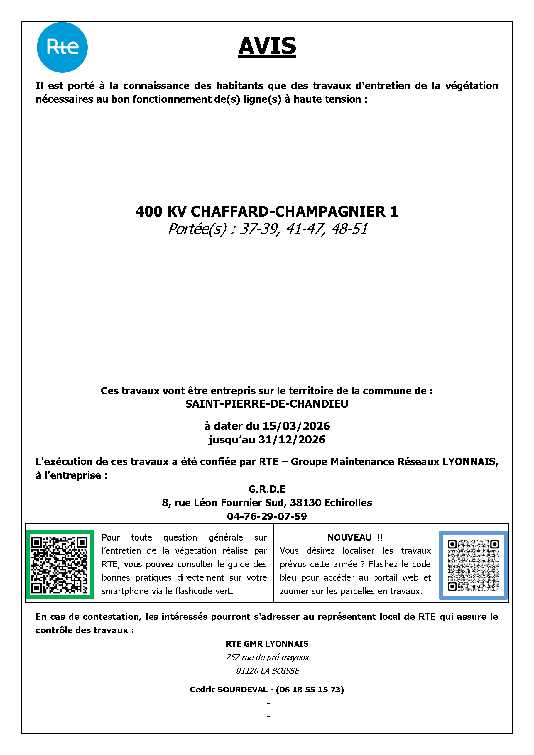 Travaux d’élagage et abattage 2026