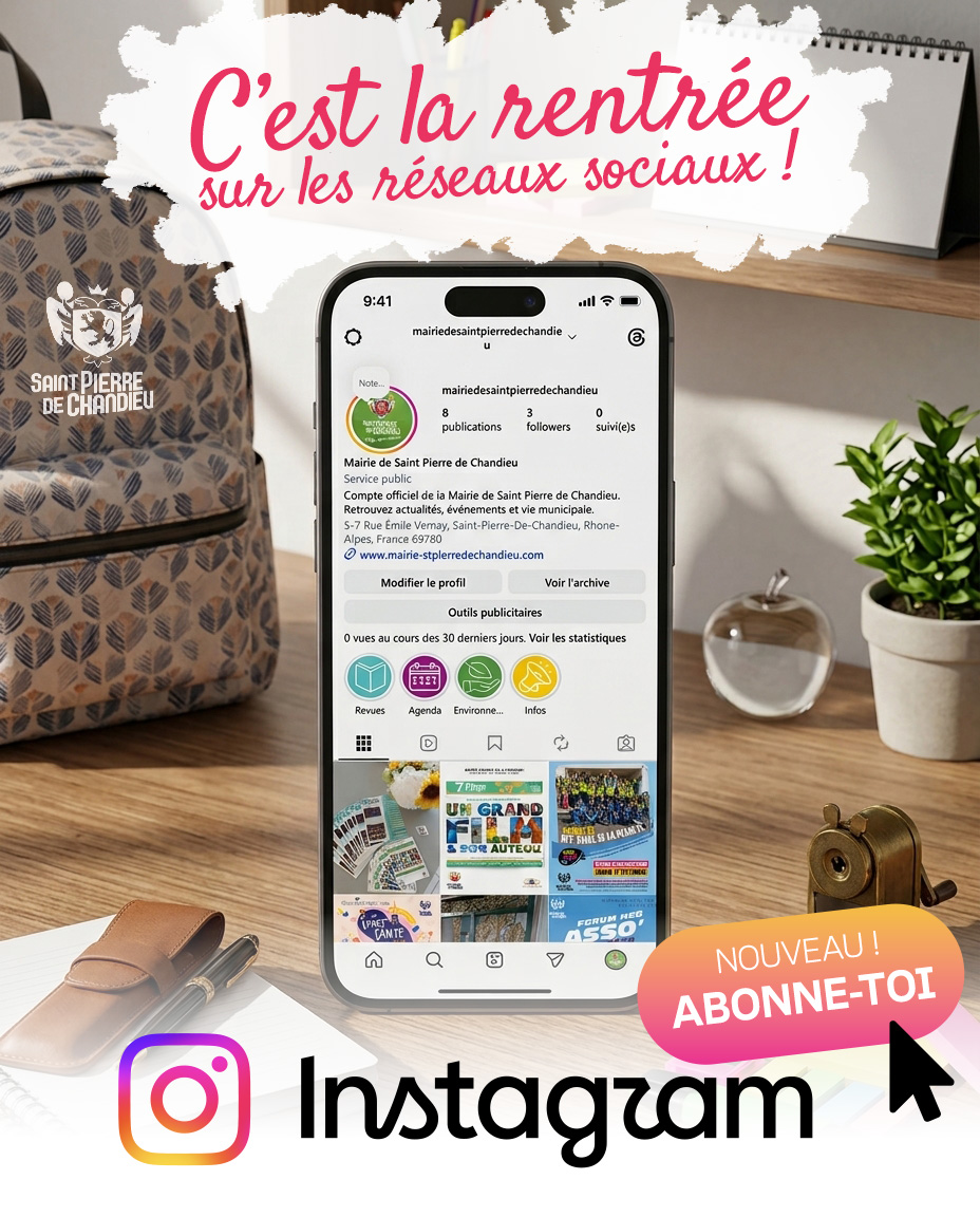 Instagram Mairie de Saint Pierre de Chandieu