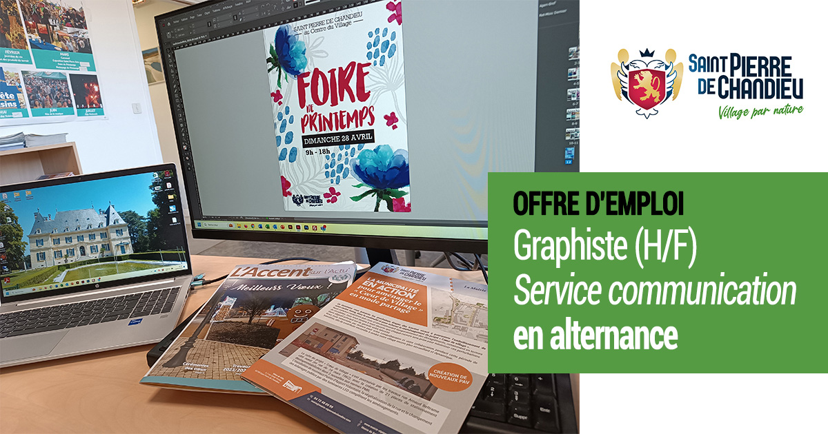 Offre d'alternance : Graphiste Service Communication (H/F)